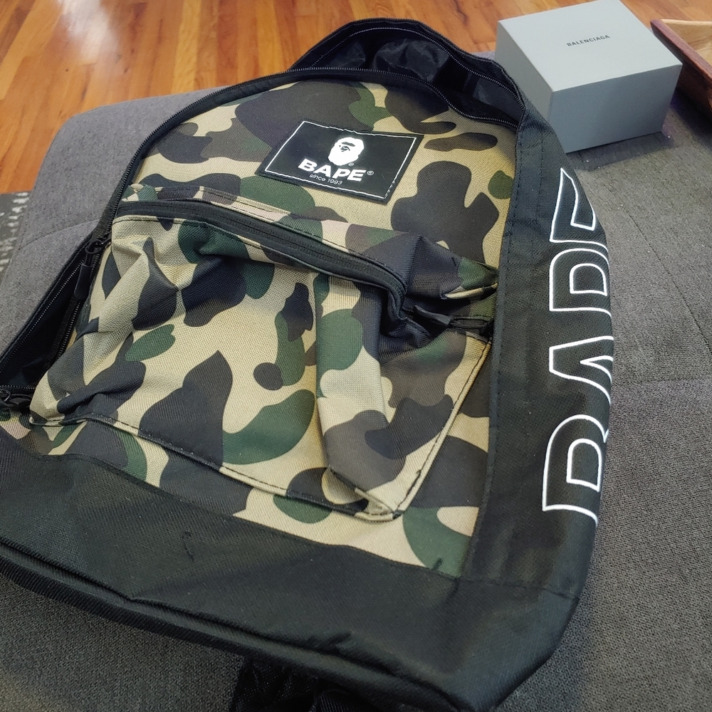 Bape Camo Backpack Bathing Ape